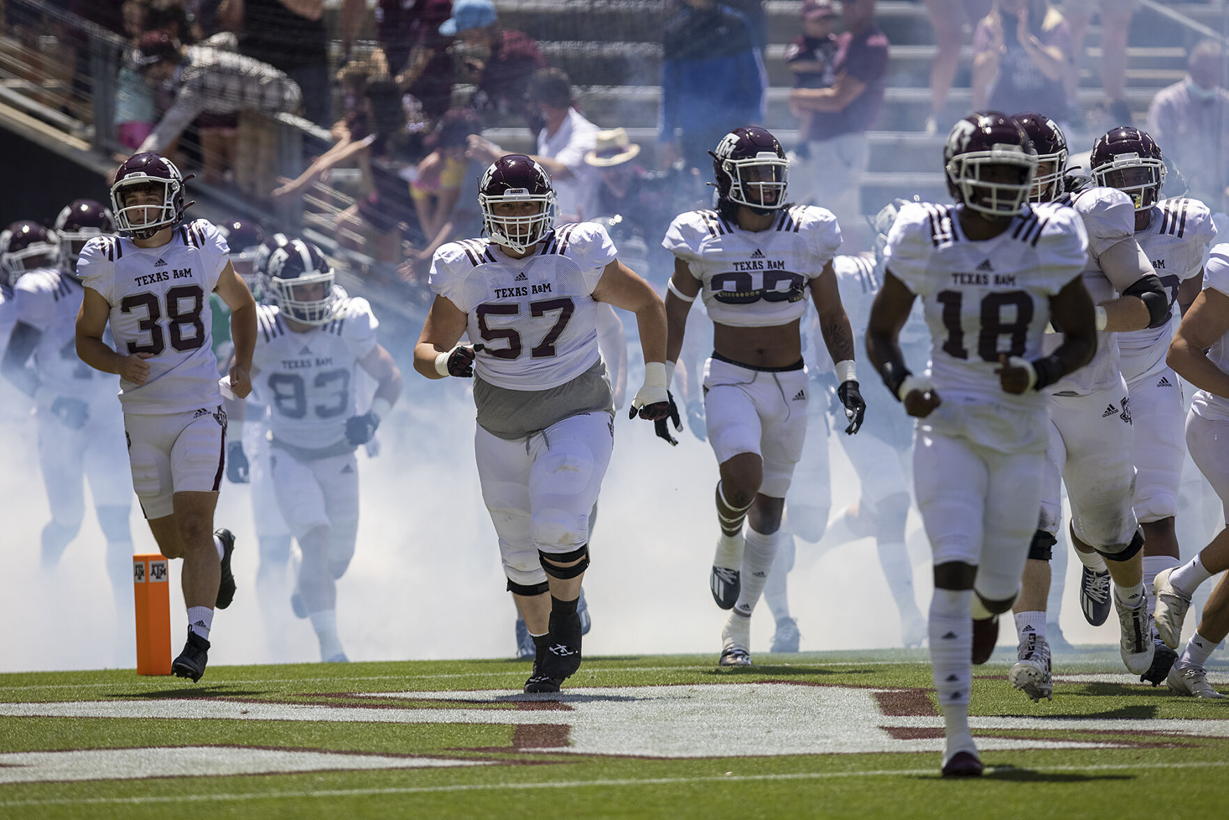 Maroon & White